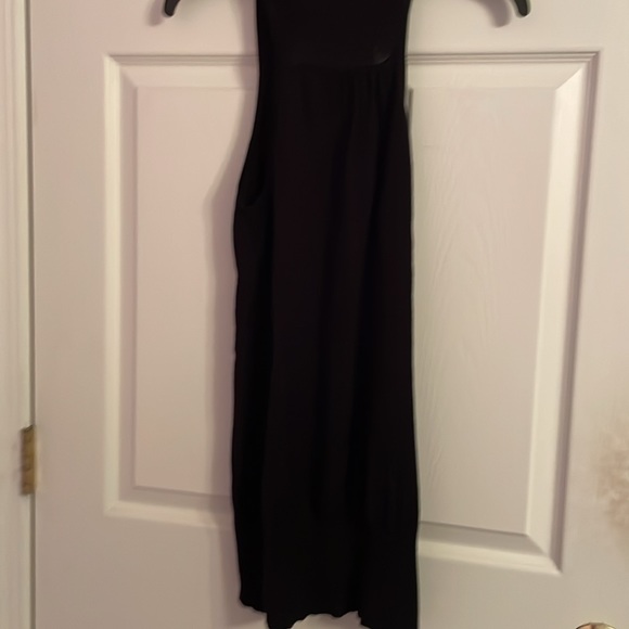 JJ Basics black long buttoned down vest size L - Picture 4 of 4